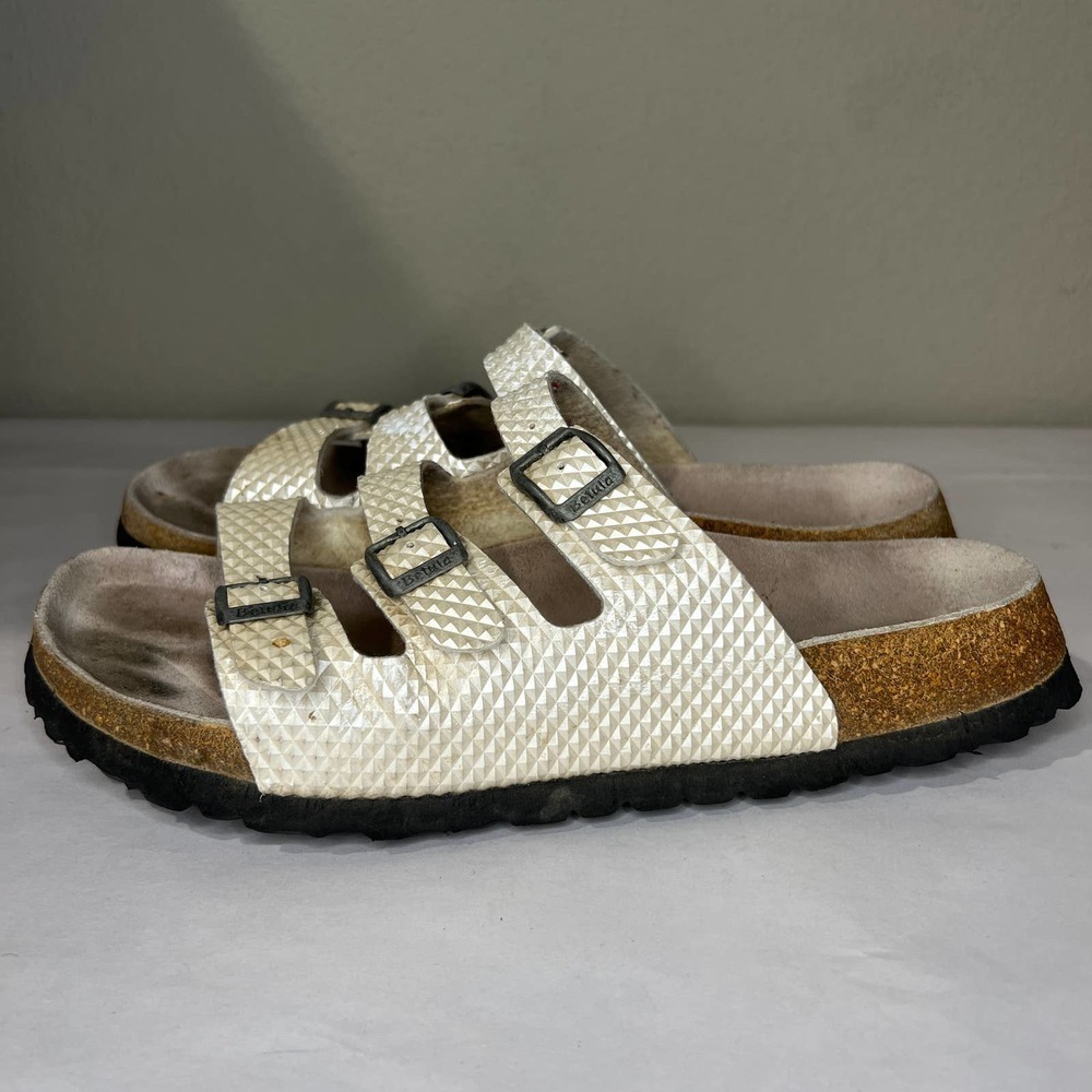 Birkenstock Betula Snake Python Print Triple Stra… - image 2